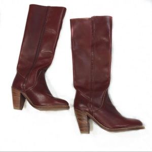 FRYE Tall Mahogany Vintage Riding Boots